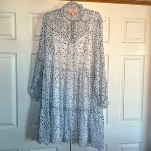 Evri blue and white floral dress